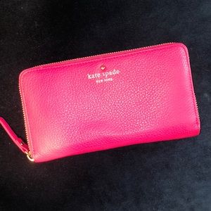 Kate Spade hot pink wallet
